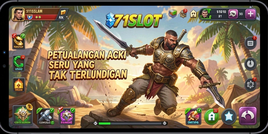 Tampilan seru gameplay Action dalam 171SLOT.