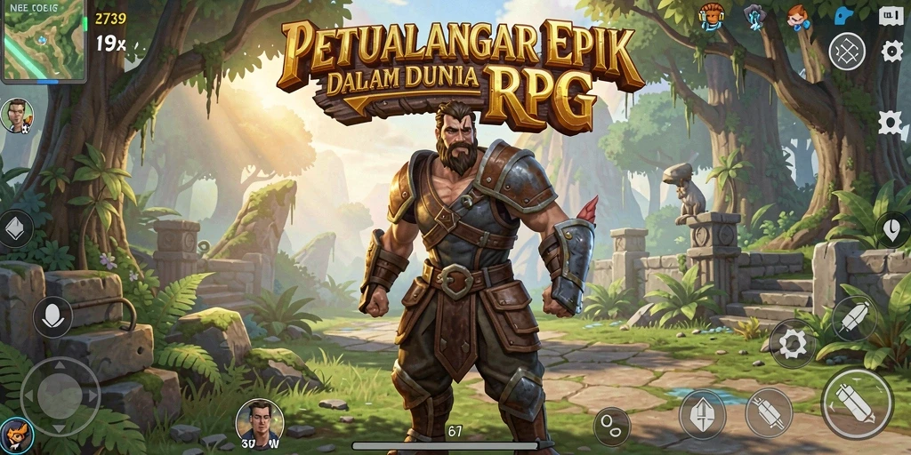 Tampilan gameplay menakjubkan dalam 2739 yang menampilkan aksi RPG.
