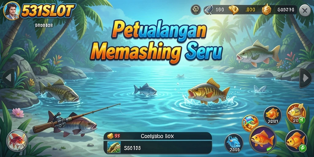 Tampilan gameplay seru game Fishing dengan grafik yang menakjubkan.