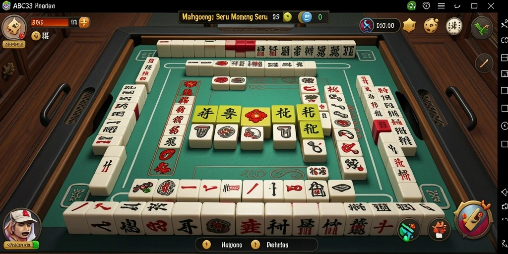 Tampilan gameplay Mahjong yang menarik dan penuh warna.
