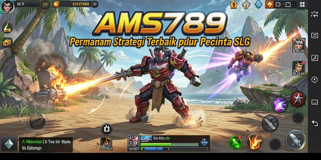 Tangkapan layar dari gameplay menarik di AMS789 strategi SLG.