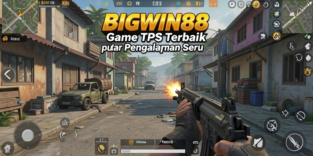 Tampilan gameplay seru dari BIGWIN88 dalam mode TPS.