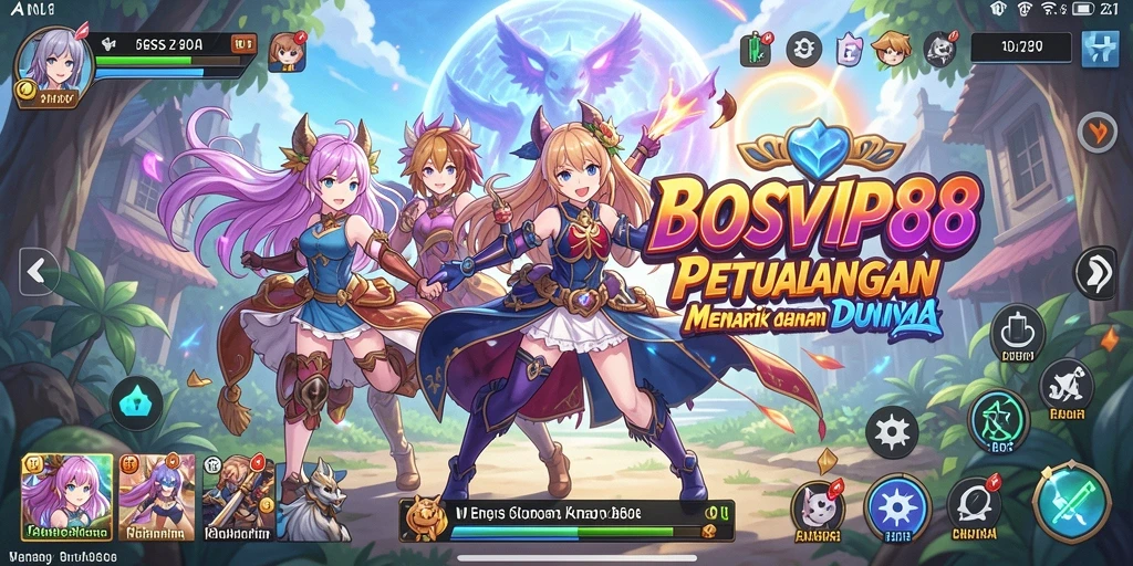 Tampilan gameplay <strong>BOSVIP88</strong> yang menawan dan penuh aksi.