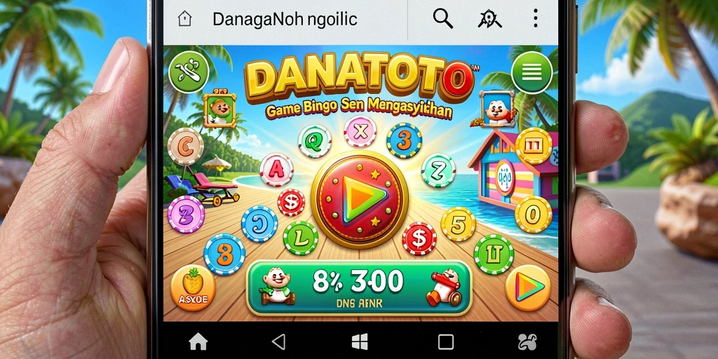 Tampilan gameplay seru dalam DANATOTO yang menghadirkan bingo interaktif.
