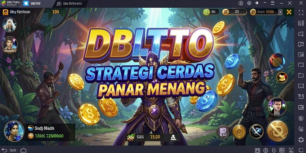 Tampilan gameplay menarik dari DBLTOTO yang menantang strategi.