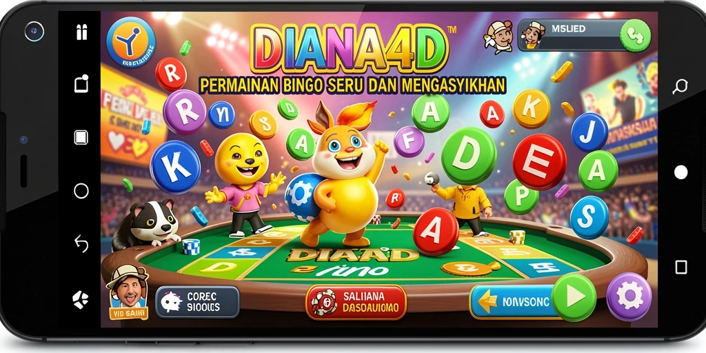 Tampilan seru saat bermain Bingo di DIANA4D.