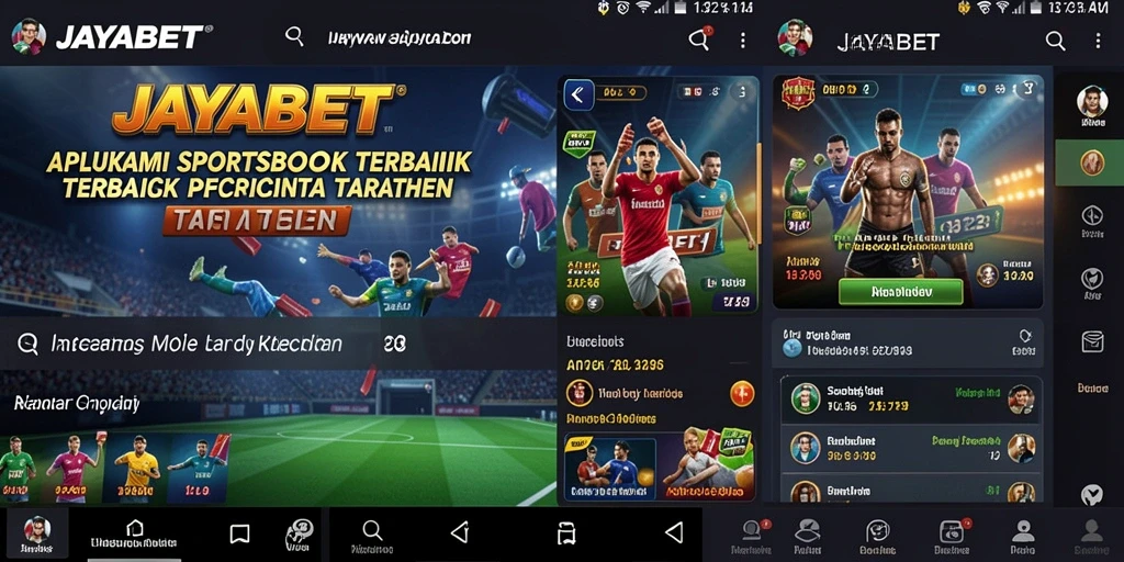 Tampilan gameplay taruhan olahraga di aplikasi JAYABET.