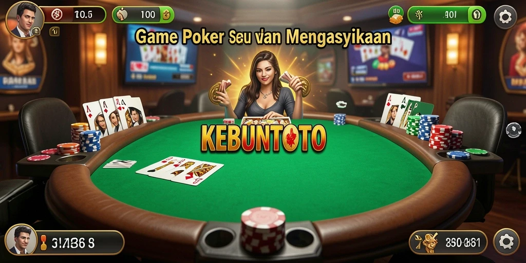 Gameplay seru di KEBUNTOTO yang menampilkan aksi poker.