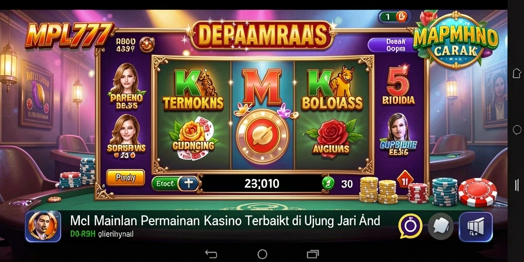 Tampilan gameplay mendebarkan dari MPL777 dengan berbagai permainan Kasino.