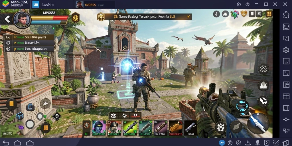 Tangkapan layar gameplay MPO555 menampilkan pertempuran seru dan strategi yang menarik.