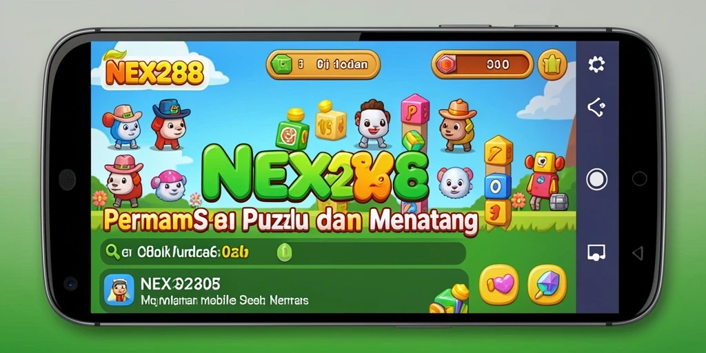 Tangkapan layar NEX288 menampilkan layar permainan Puzzle yang menarik.