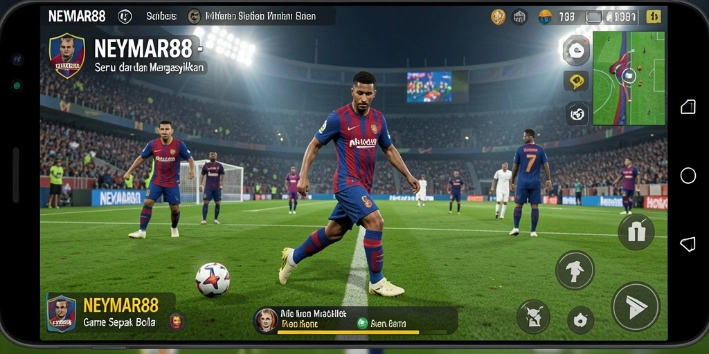 Tangkapan layar gameplay NEYMAR88 yang menampilkan aksi seru di lapangan.