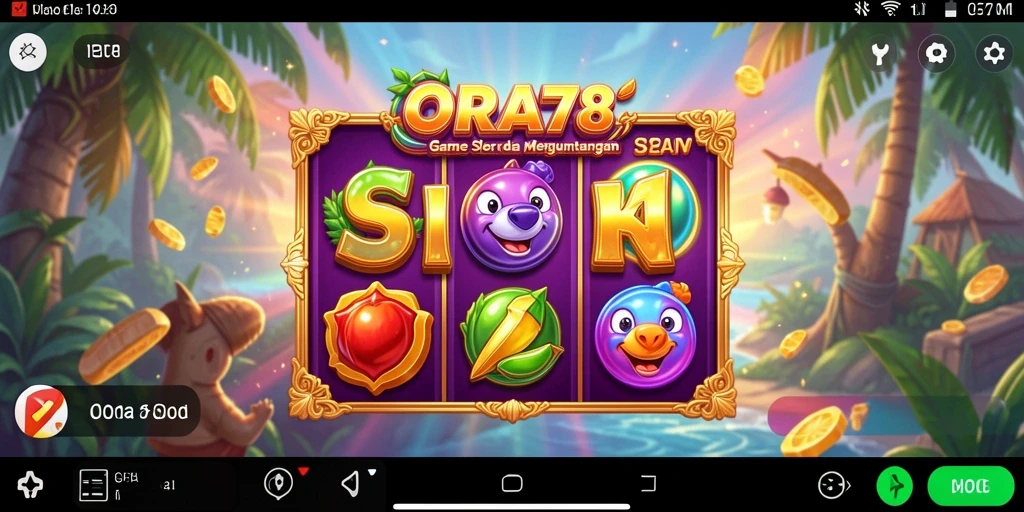 Tampilan seru dari gameplay Slot ORA78 yang menghibur.