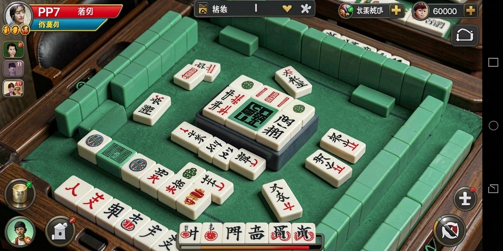 Tampilan seru gameplay Mahjong di PP7, penuh strategi dan kesenangan.