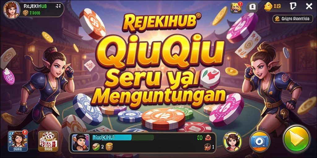 Tampilan gameplay seru dari REJEKIHUB saat bermain QiuQiu.