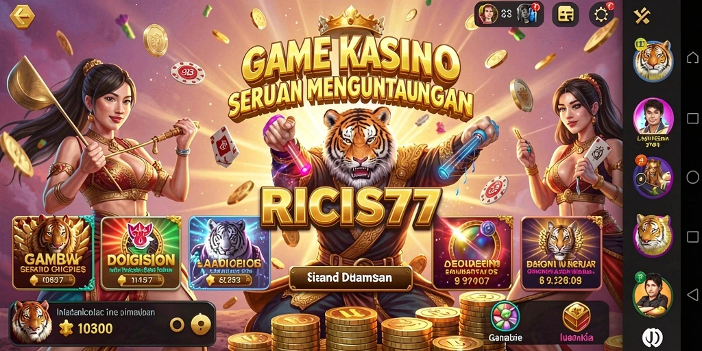 Tampilan gameplay menarik di RICIS77 dengan berbagai pilihan permainan.