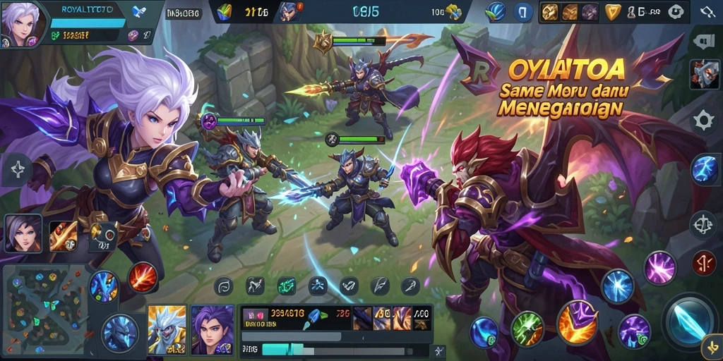 Tampilan menarik dari gameplay ROYALTOTO saat bertarung.