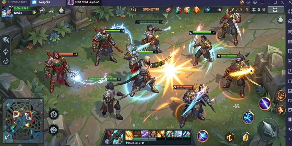 Gameplay seru dalam SPINBET99 dengan pahlawan unik.